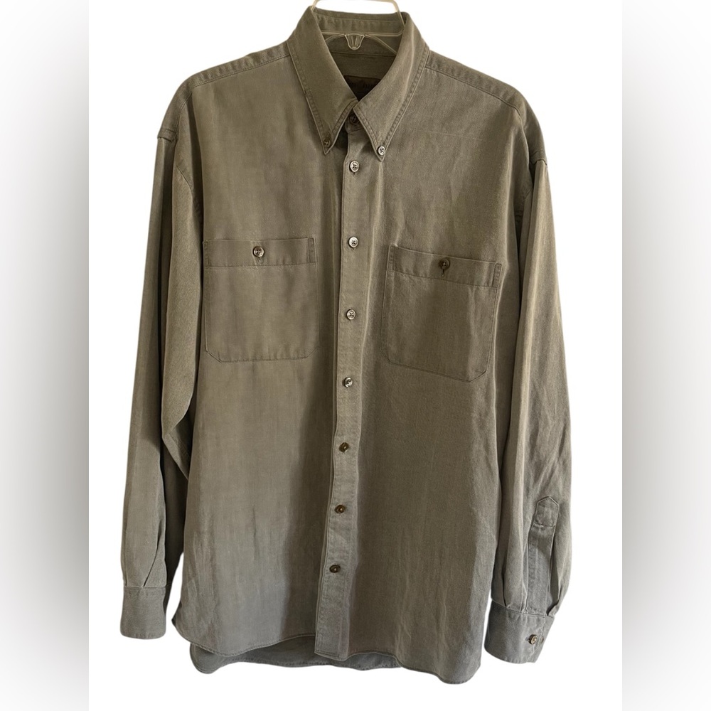 Scott Barber Long Sleeve Collared Shirt Size Medium